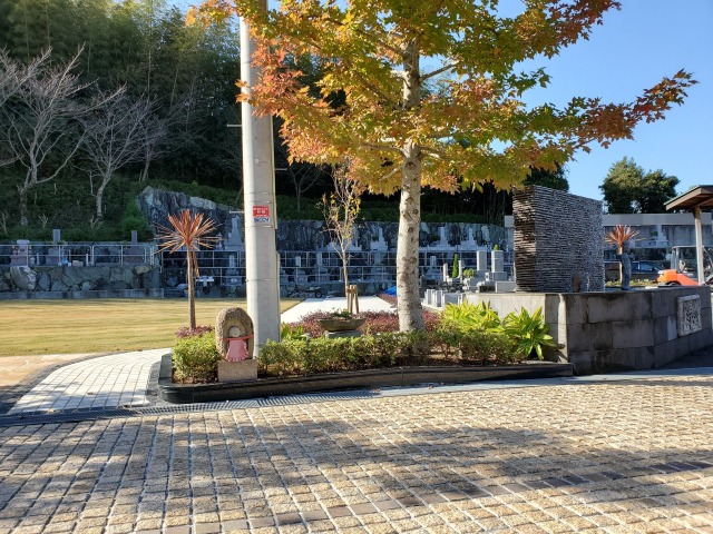 紅葉と石畳みの調和(*^-^*)