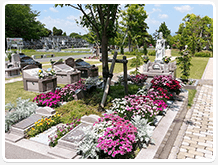 花に囲まれた名東霊苑永代供養プレミアムガーデン